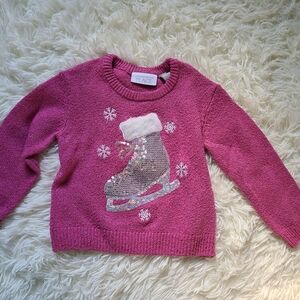The Children's Place Toddler Long Sleeve Crew Neck Pullover Sequin Sweater